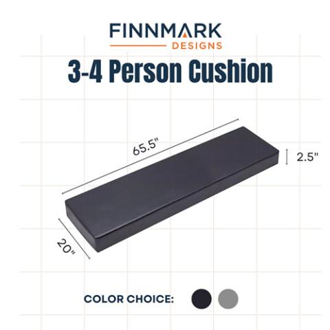 Finnmark Sauna Cushion 3 Person, Marine Grade Vinyl FM-REC-SEAT-3