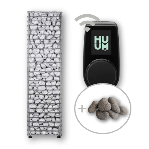 HUUM CLIFF Electric Heater Package with UKU Wifi Controller and Stones