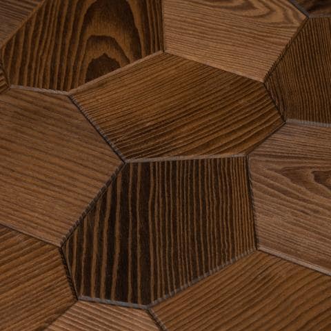 EmotionWood Thermo-Ash, Brushed, Hexagon, Decorative Sauna Wall Panel 310-PNL-HEX-TASH-B