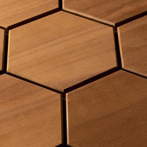 EmotionWood Thermo-Abachi, Promenade XL, Decorative Sauna Wall Panel 310-PNL-PROM-XL-TAB