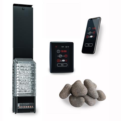 Saunum AIR 5 WiFi Sauna Heater Package - Model Air 5 SSB WiFi Package