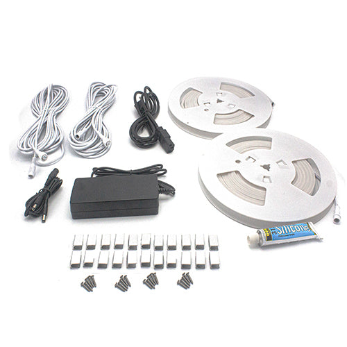 PROSAUNAS Universal Sauna Light Kit with Two 10-Ft Flexible LED Strips 128152