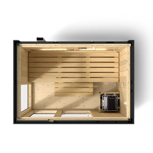 Kohler C1 Indoor Sauna Kit - 3 Person - Graphite Grey