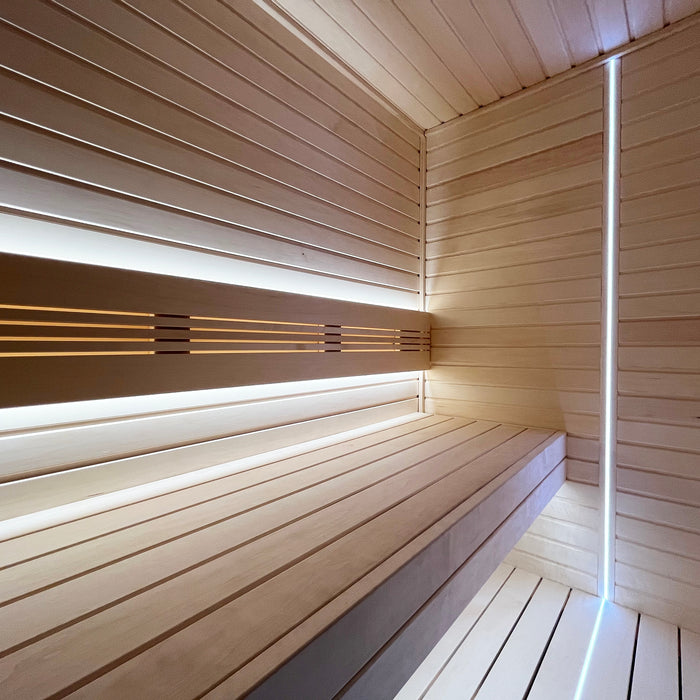 PROSAUNAS Universal Sauna Light Kit with Two 10-Ft Flexible LED Strips 128152