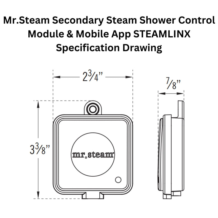 Mr. Steam Secondary Steam Shower Control Module & Mobile App STEAMLINX