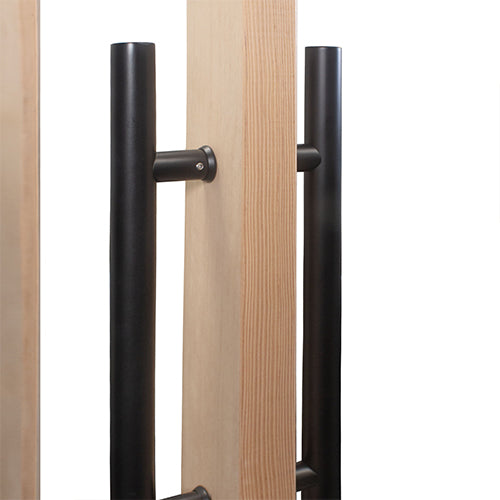 PROSAUNAS Solid Wood Sauna Door with Insulated Glass, Douglas Fir, 24" x 70" - 129987 | 129988
