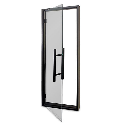 PROSAUNAS Tinted Glass Sauna Door, Black Alder, 24x73 - 128153 | 128159