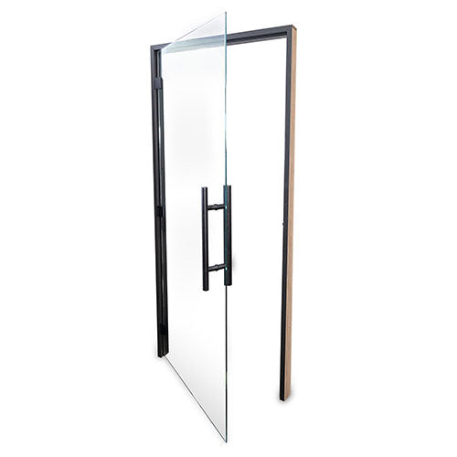 PROSAUNAS Clear ADA Glass Sauna Door, Black Alder, 36x81 - 128178 | 128184