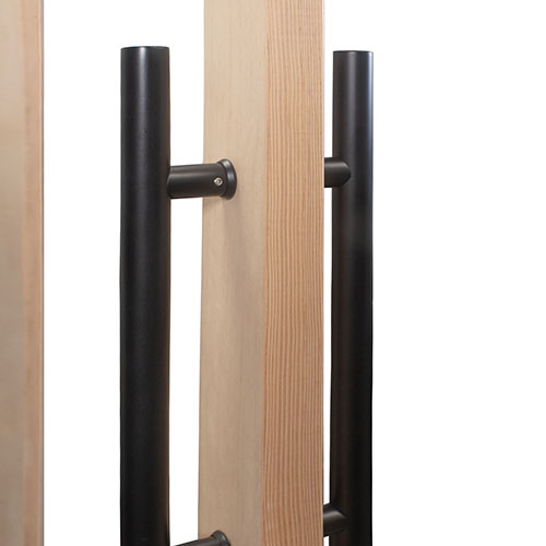 PROSAUNAS Solid Wood Sauna Door with Insulated Glass, Douglas Fir, 30" x 80" - 129227 | 129259