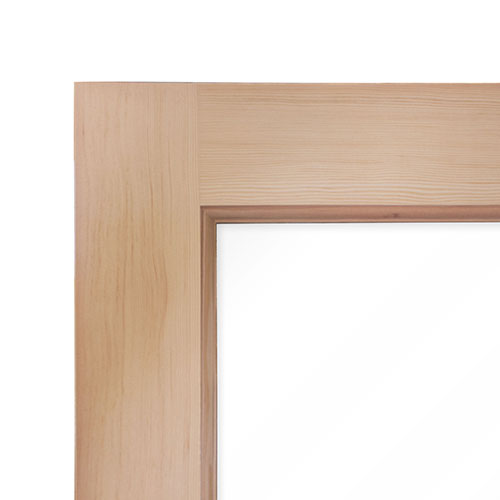 PROSAUNAS Solid Wood Sauna Door with Insulated Glass, Douglas Fir, 30" x 80" - 129227 | 129259