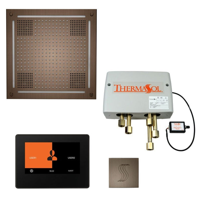 Thermasol Total Wellness Hydrovive14 Package with 7" ThermaTouch and Square - TWPH147S