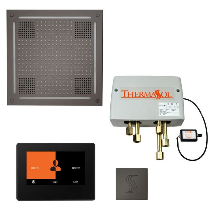 Thermasol Total Wellness Hydrovive14 Package with 7" ThermaTouch and Square - TWPH147S