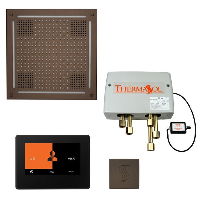 Thermasol Total Wellness Hydrovive14 Package with 7" ThermaTouch and Square - TWPH147S