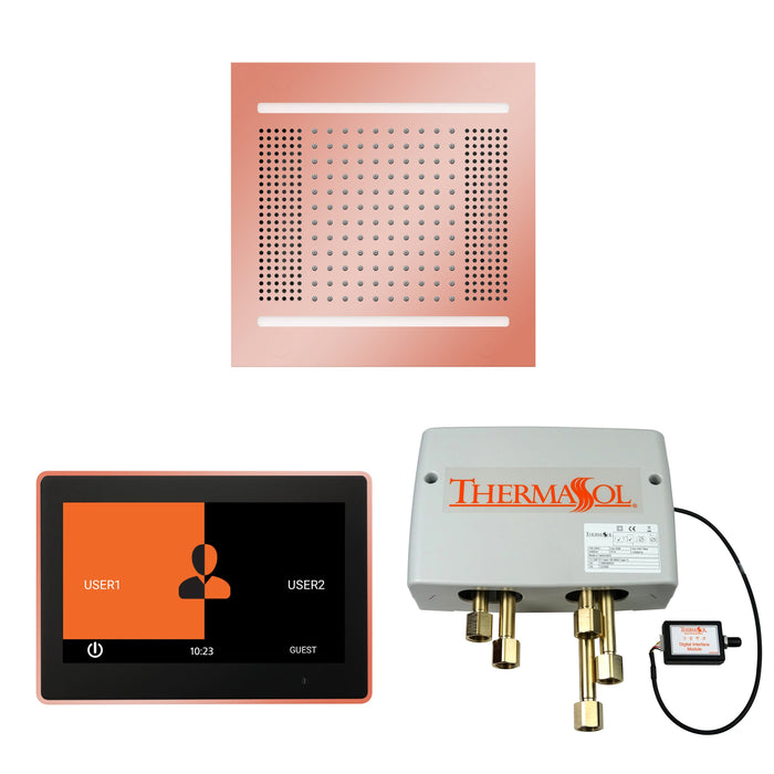 Thermasol The Wellness Hydrovive14 Shower Package with 10" ThermaTouch Square - WH14SP10S