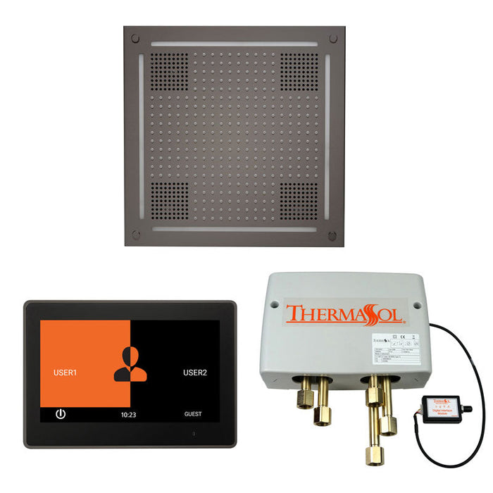 Thermasol Wellness Hydrovive Shower Package with 10" ThermaTouch Square - WHSP10S