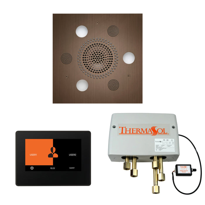 Thermasol The Wellness Shower Package with 7" ThermaTouch Square - WSP7S