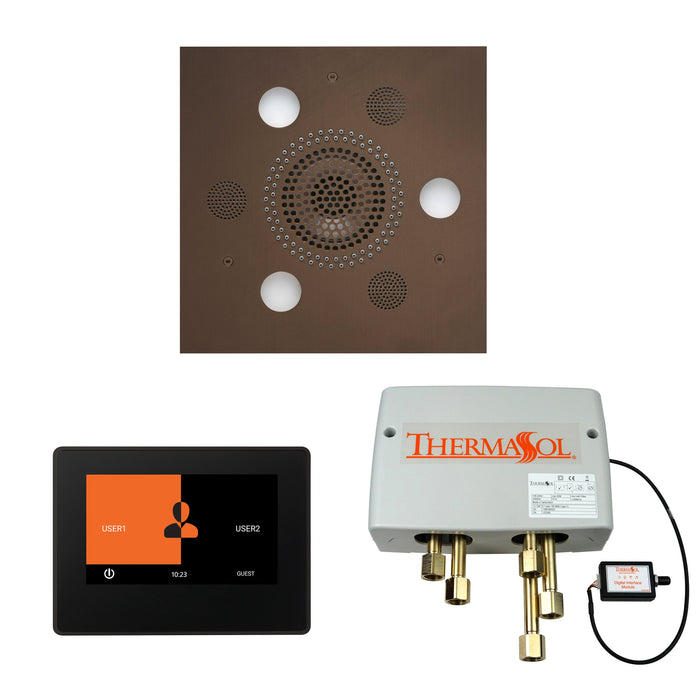 Thermasol The Wellness Shower Package with 7" ThermaTouch Square - WSP7S