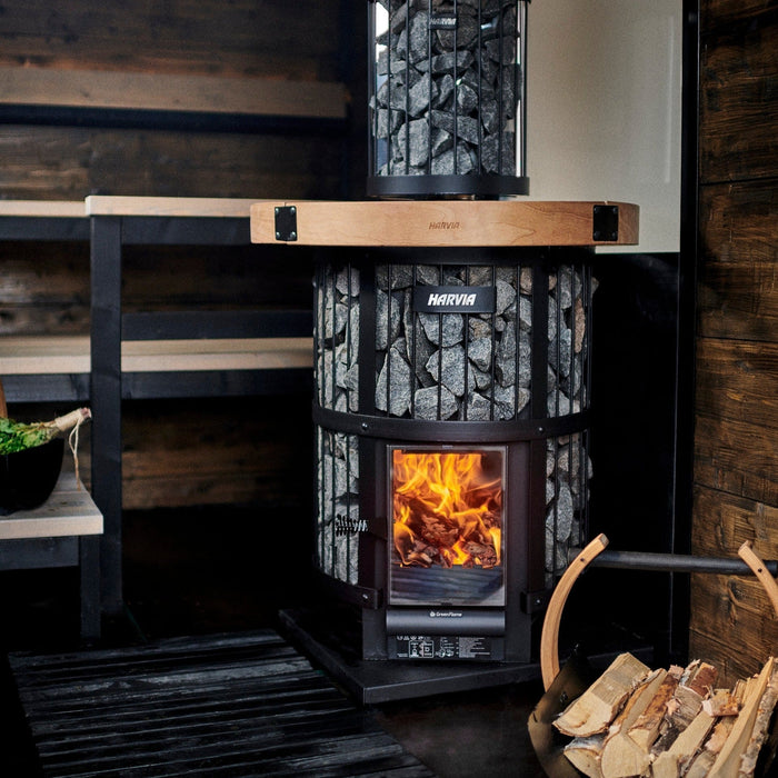 Harvia Legend 240 GreenFlame 15.9kW Wood Burning Sauna Stove - WK200LD