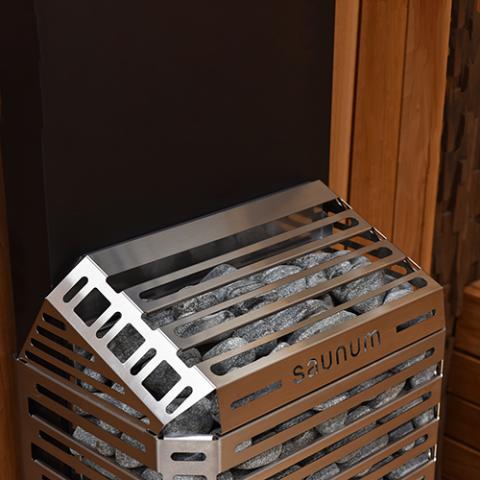 Saunum 6.4kW Electric Sauna Heater w/ Heat Equalizer | AIR 7S/AIR7B