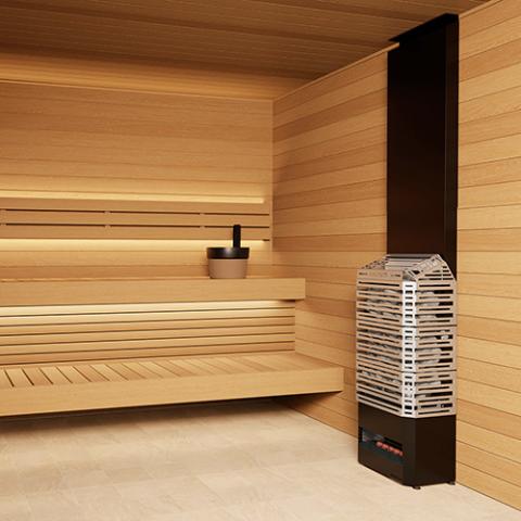 Saunum 9.6kW Electric Sauna Heater w/ Heat Equalizer | AIR 10S/AIR10B