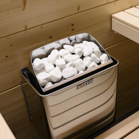 Harvia Decorative Sauna Stones 2-4" / 44lbs - AC4000