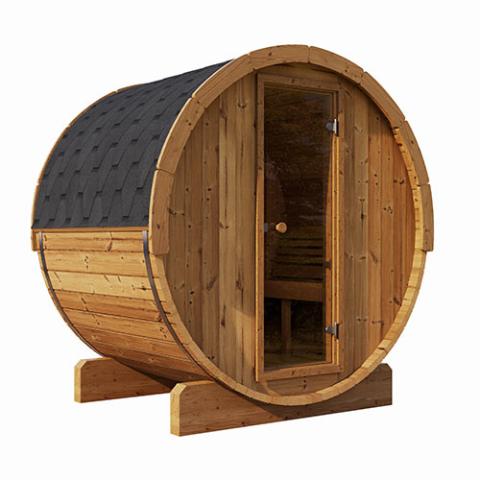 SaunaLife 2-4 Person 5' Long Barrel Sauna - Ergo Model E6