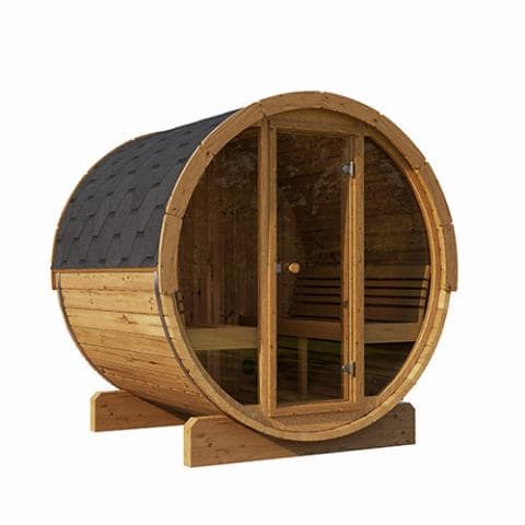 SaunaLife 4 Person 6' Long Barrel Sauna - Ergo Model E7