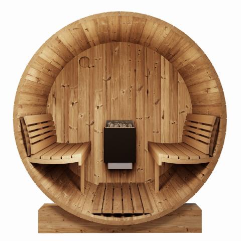 SaunaLife 2-4 Person 5' Long Barrel Sauna - Ergo Model E6