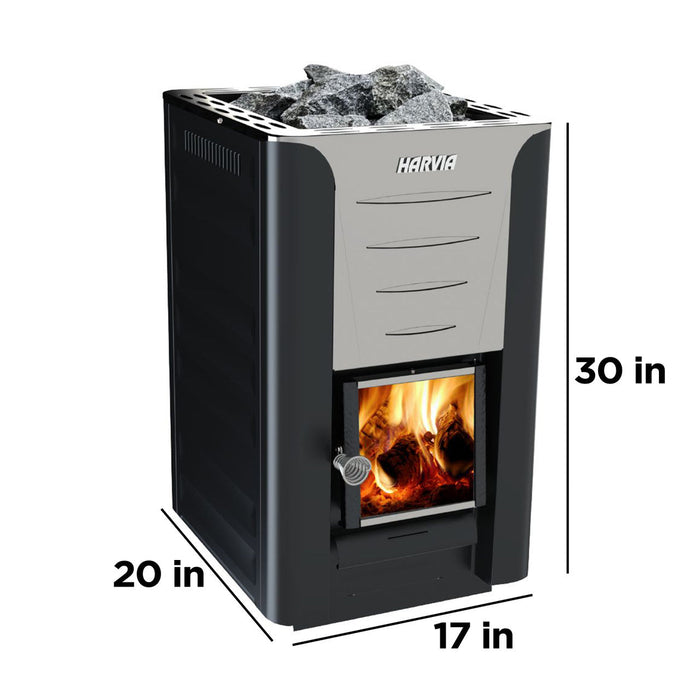 Harvia PRO 20 24kW Wood Burning Sauna Stove - WK200