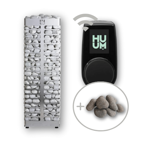 HUUM STEEL Electric Heater Package with UKU Wifi Controller and Stones H10072001 Kit/H10062001 Kit/H10062002 Kit/H10062003 Kit