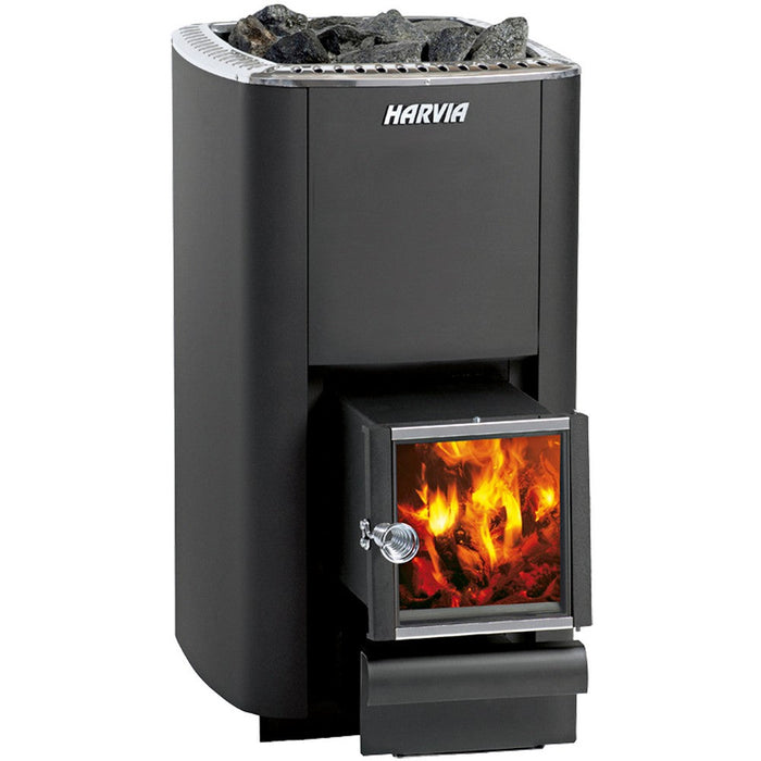 Harvia M3 SL 16.5kW Wood Burning Sauna Stove w/ Exterior Feed - WKM3SL