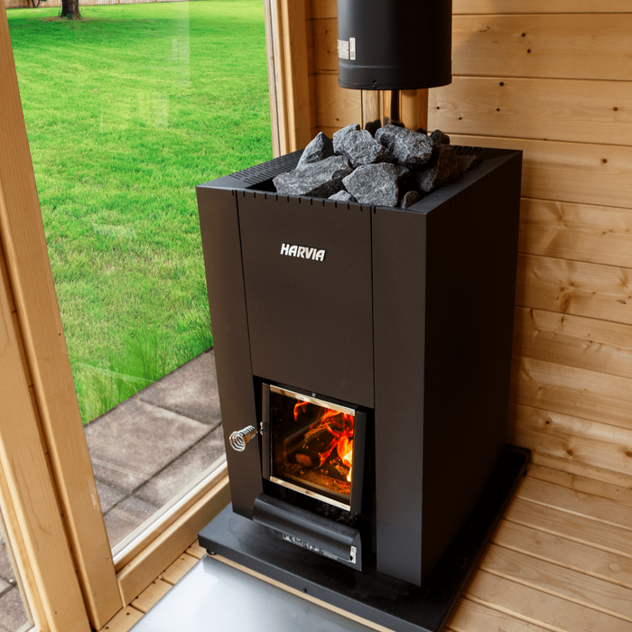 Harvia Linear 16 Wood Burning 17.9kW Sauna Stove - WK160C