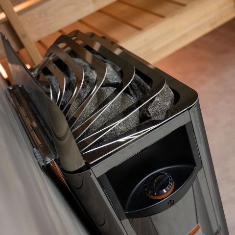 Harvia The Wall 6/8kW Electric Sauna Heater w/ Built-in Controls HSW6U1B/ HSWS6U1B/ HSW8U1B/ HSWS8U1B