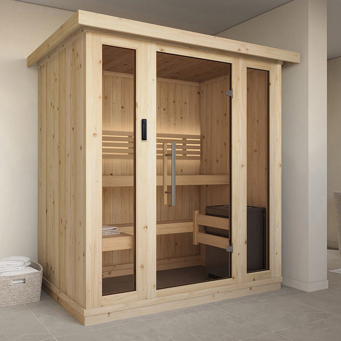 SaunaLife 4 Person Traditional Indoor Sauna - Model X6