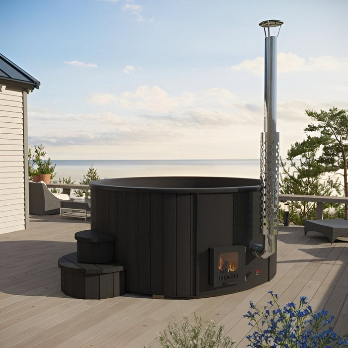 SaunaLife 6-Person Wood-Fired Hot Tub - Model S4B