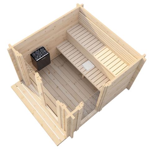 SaunaLife Outdoor Sauna Model G4 - Garden Series - SL-MODELG4