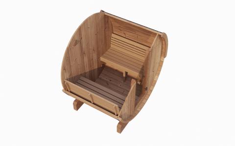 SaunaLife 2-4 Person 5' Long Barrel Sauna - Ergo Model E6