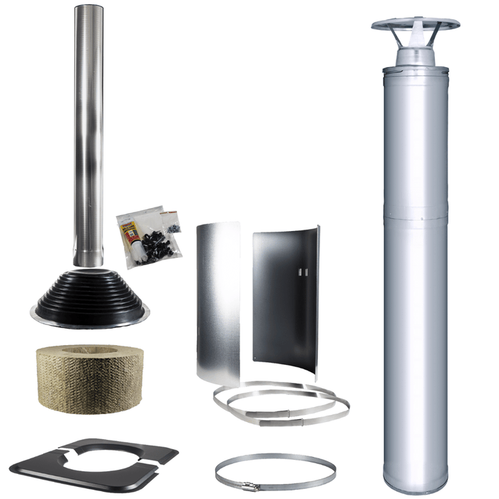 Harvia Sauna Stove Chimney Kit-Stainless Steel - WHP1500