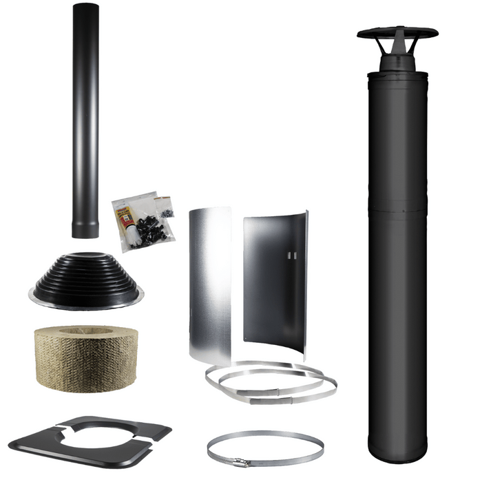 Harvia Sauna Stove Chimney Kit-Black - WHP1500M