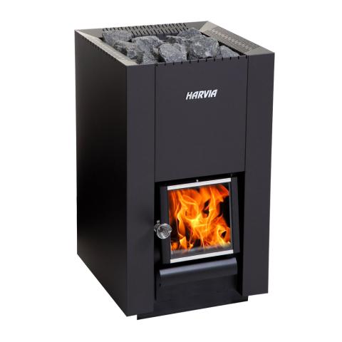 Harvia Linear 16 Wood Burning 17.9kW Sauna Stove - WK160C