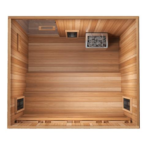 Finnmark Designs Trinity 4-Person Infrared & Traditional Steam Sauna - FD-5