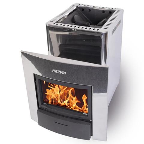 Harvia PRO 20 DUO Steel 24.1kW Wood Burning Sauna Stove - WK200SLUX