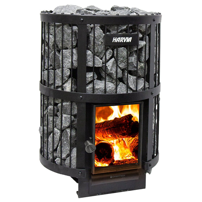 Harvia Legend 240 GreenFlame 15.9kW Wood Burning Sauna Stove - WK200LD