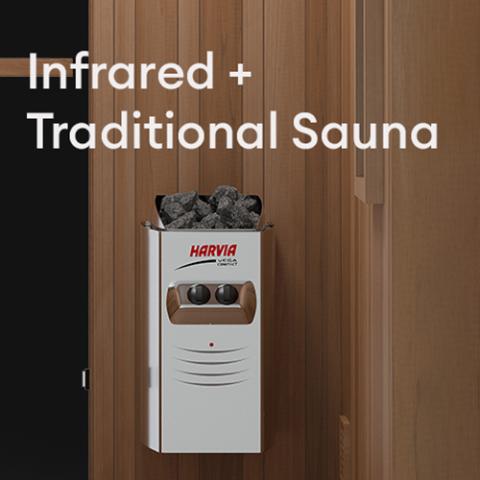 Finnmark Designs Trinity 2-Person Infrared & Traditional Steam Sauna - FD-4